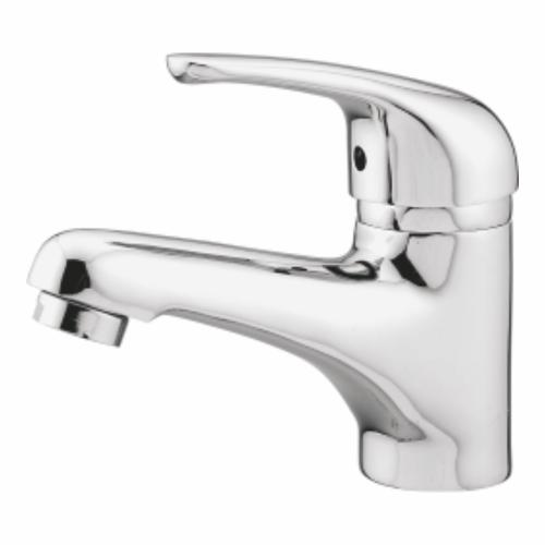 Single Lever Basin Mixer with 450mm Long SS Braided Hose  Chrome